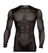 WoolNet Light Crewneck Shirt Men JET BLACK / M