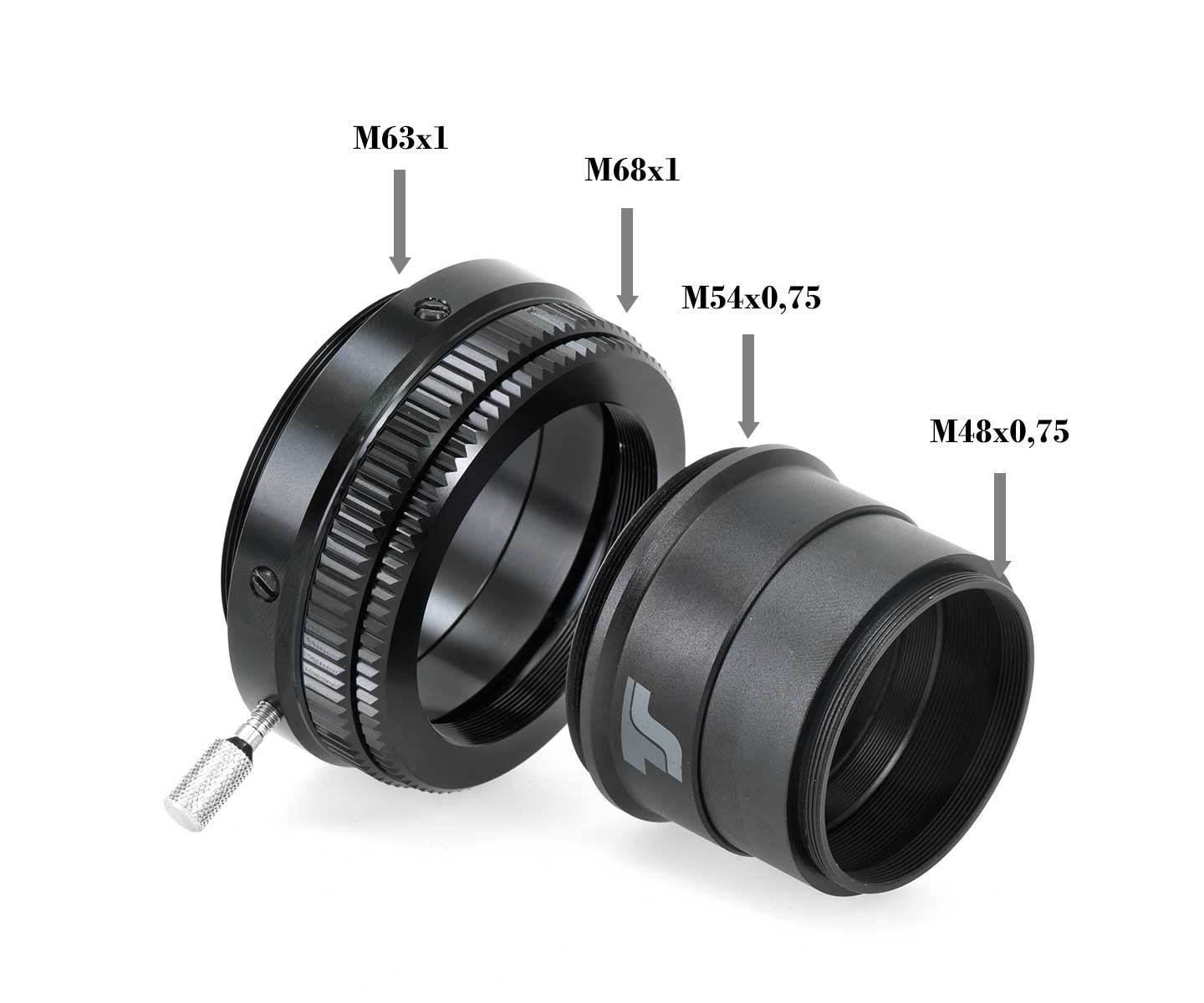 1,0x flattener för TS-Optics ED- och APO refraktorer med 70-72 mm öppning 1 ST
