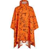 Taxus kamouflagemönstrad regnponcho BLAZE ORANGE / ONE SIZE