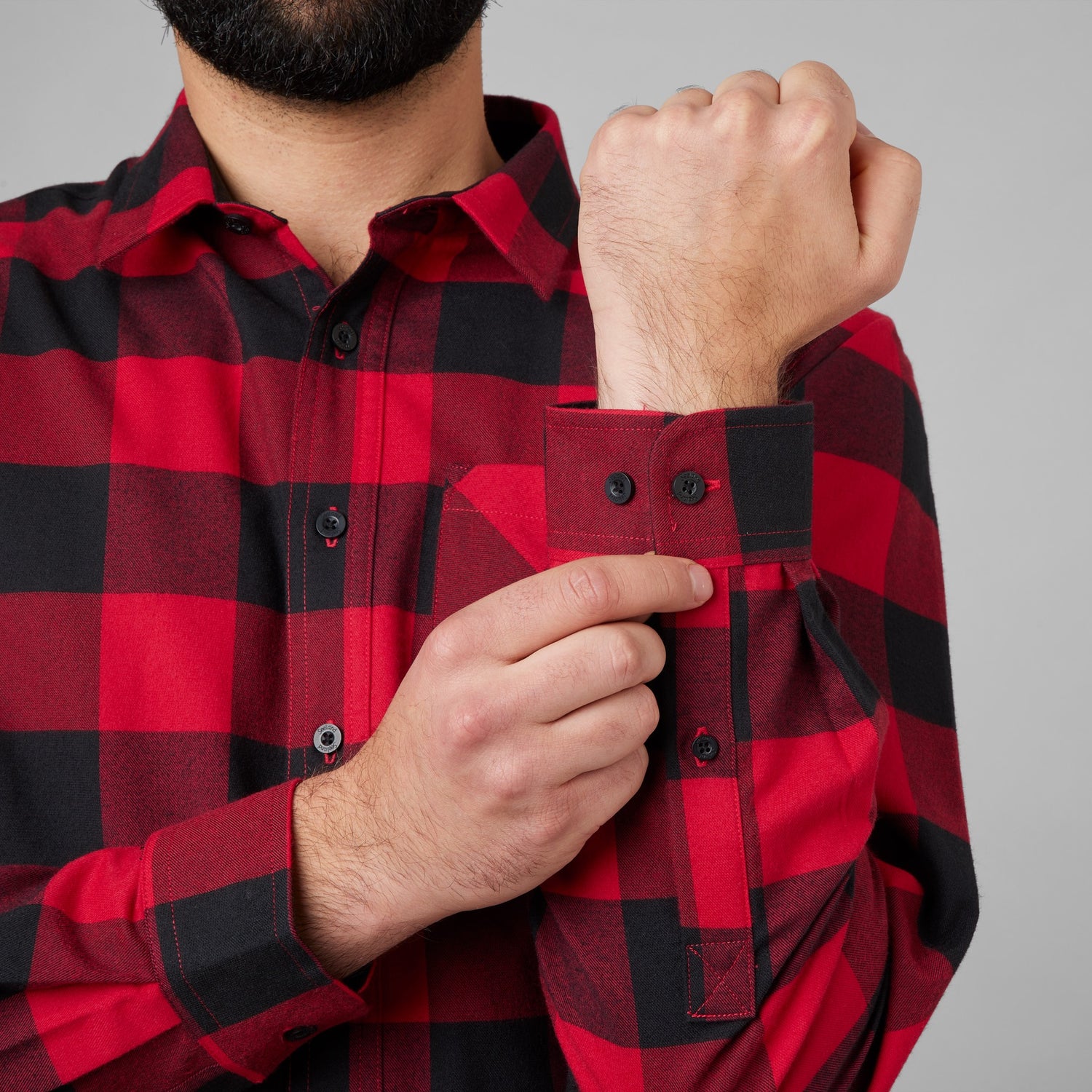 Toronto skogshuggarskjorta RED CHECK / M