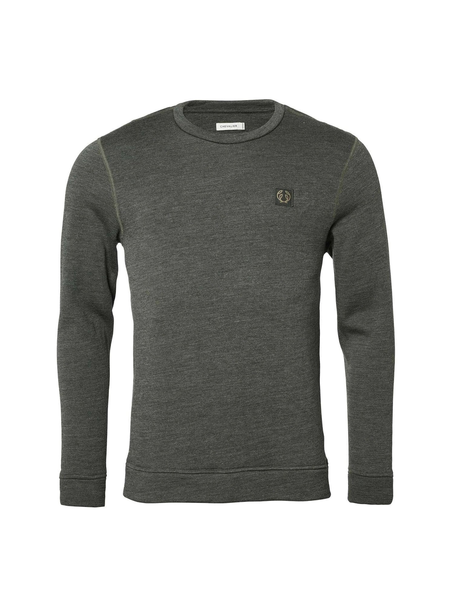 Grizzly Wool Sweatshirt Herr GRÅ/GRÖN / M