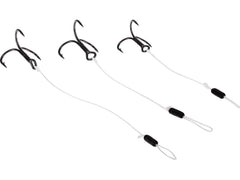 Braided Stinger på 0,38mm 2 stycken KROKSTORLEK 6 LÄNGD 8 CM