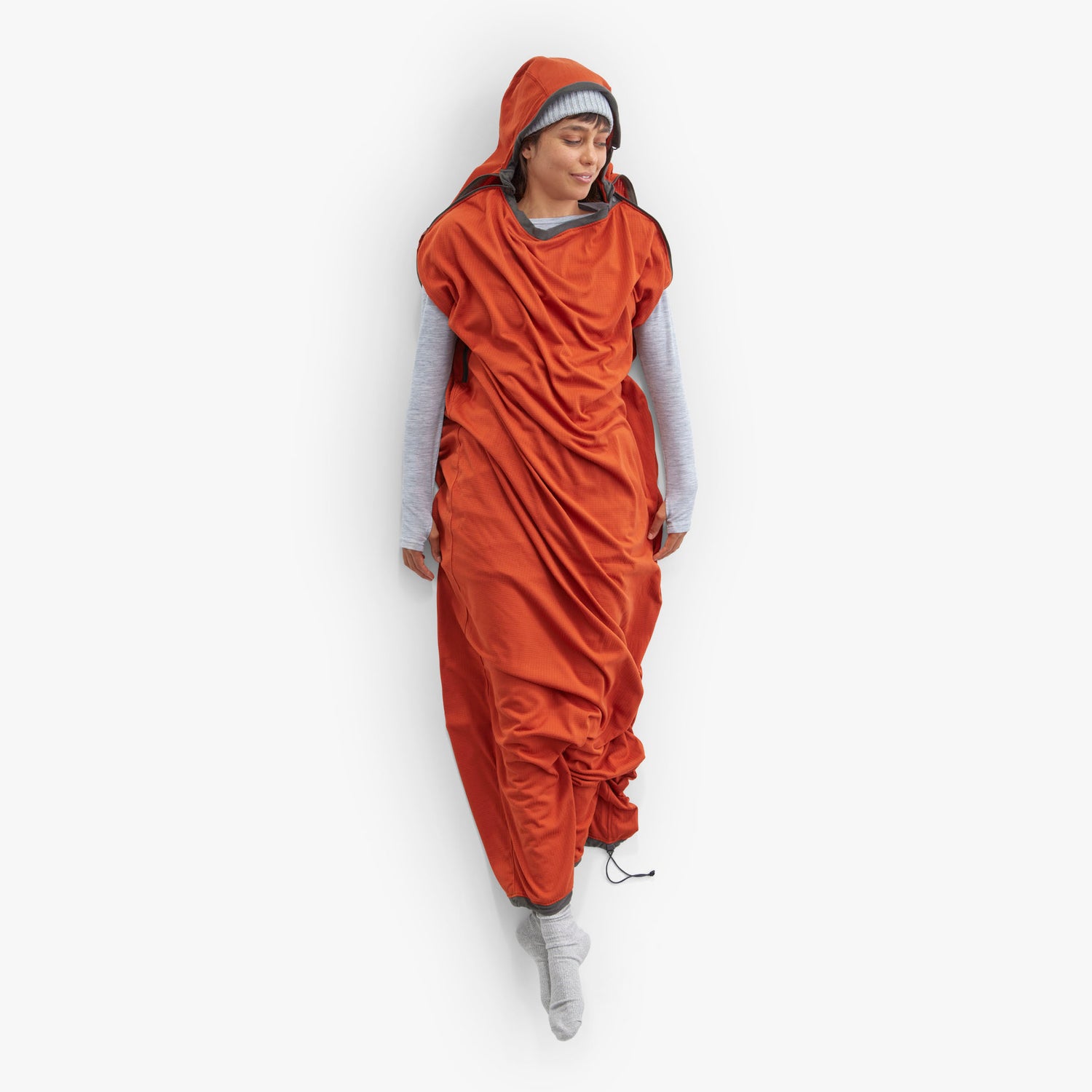 Sleepliner Reactor Fleece Mummy With Drawcord Standard ORANGE / EN STL