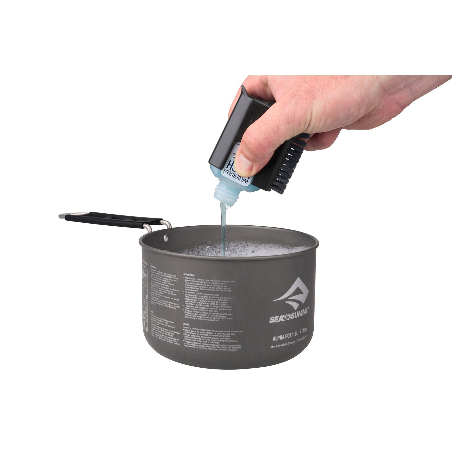 Kitchen Pot Scrubber and Soap BLACK / EN STL