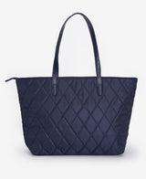Quilt Tote Bag damväska NAVY/OLIVE / EN STL