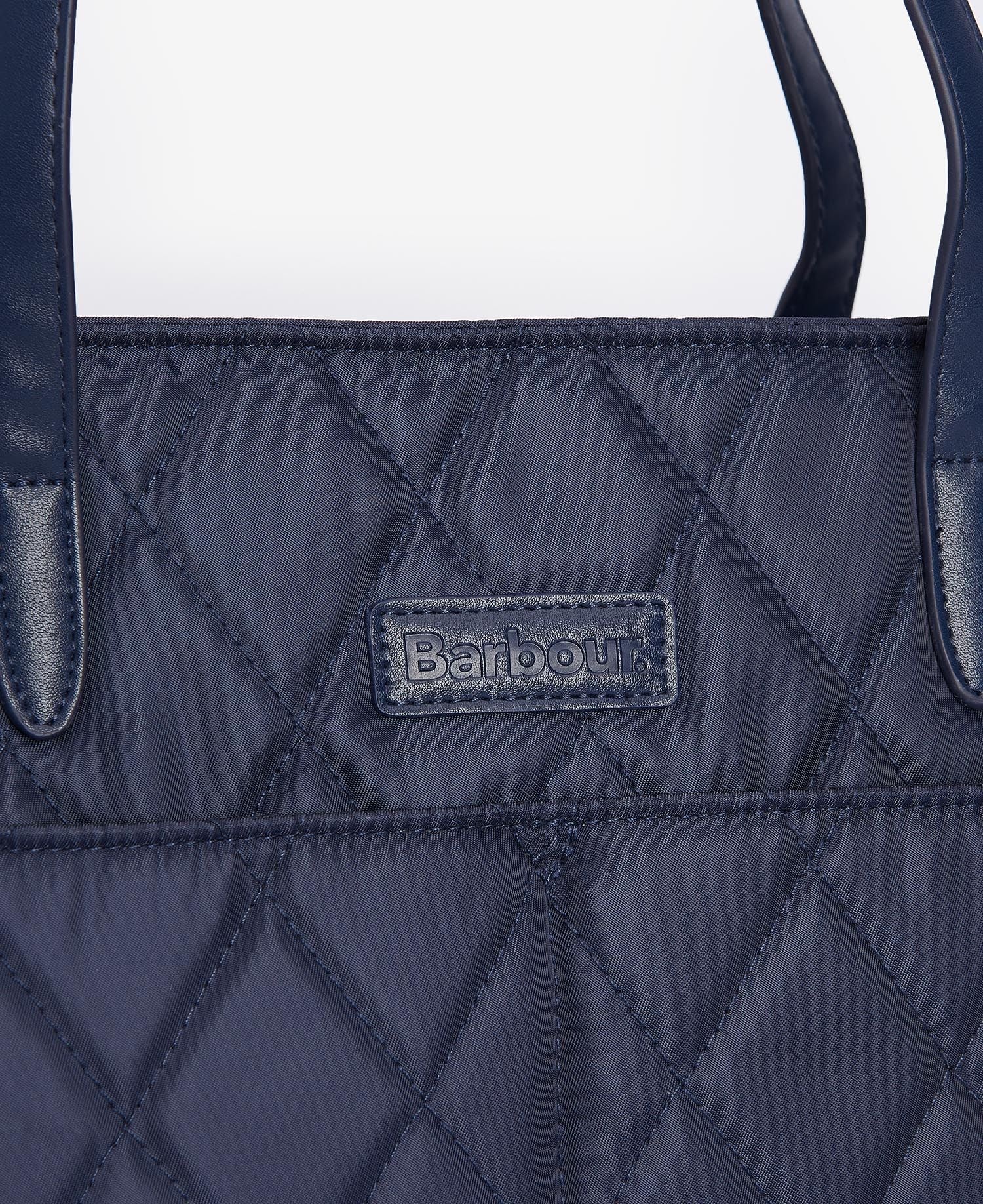 Quilt Tote Bag damväska NAVY/OLIVE / EN STL