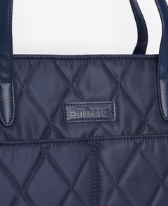 Quilt Tote Bag damväska NAVY/OLIVE / EN STL