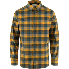 Lappland Stretch Flanellskjorta Men LAUREL GREEN-MOUNTAIN BLUE / S