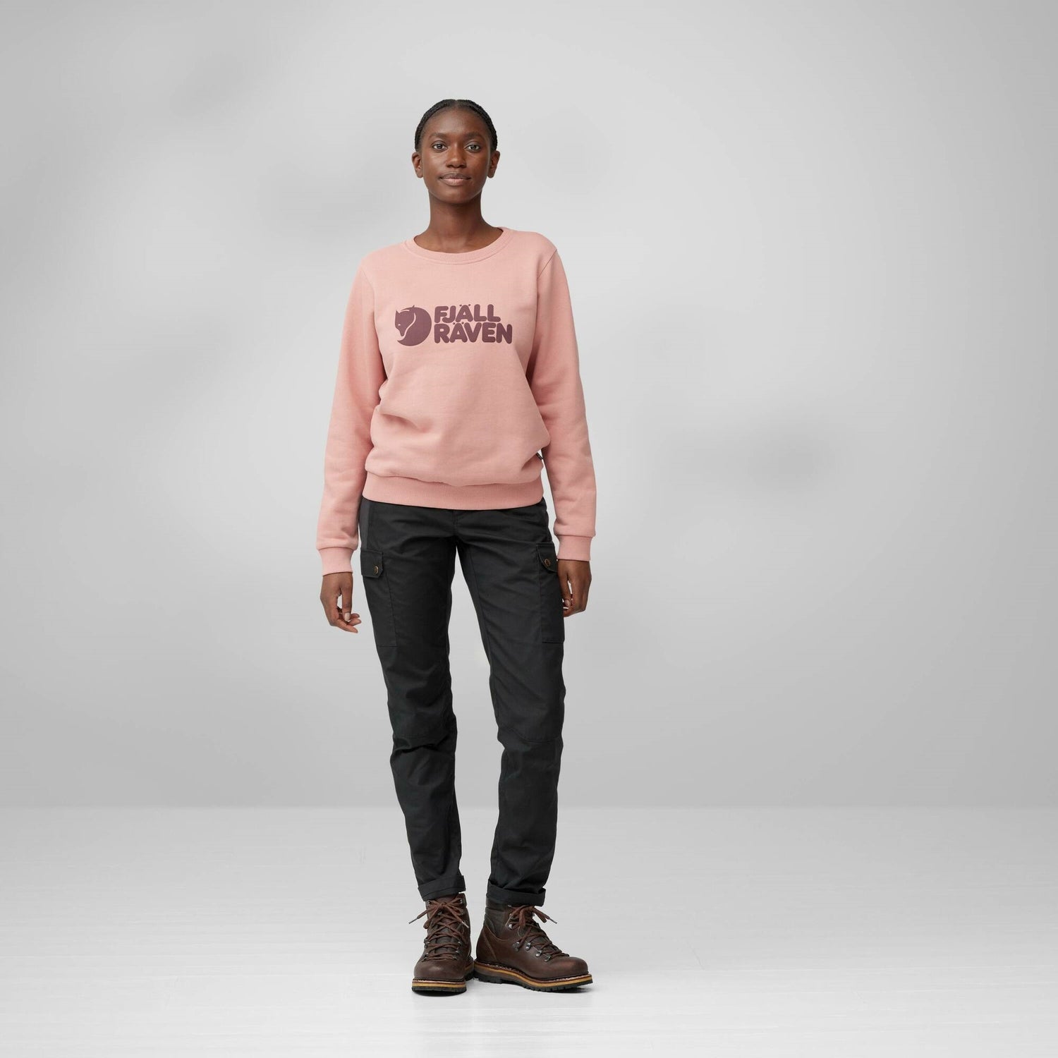 Logo Womens Sweater DUSTY ROSE-PORT / XS