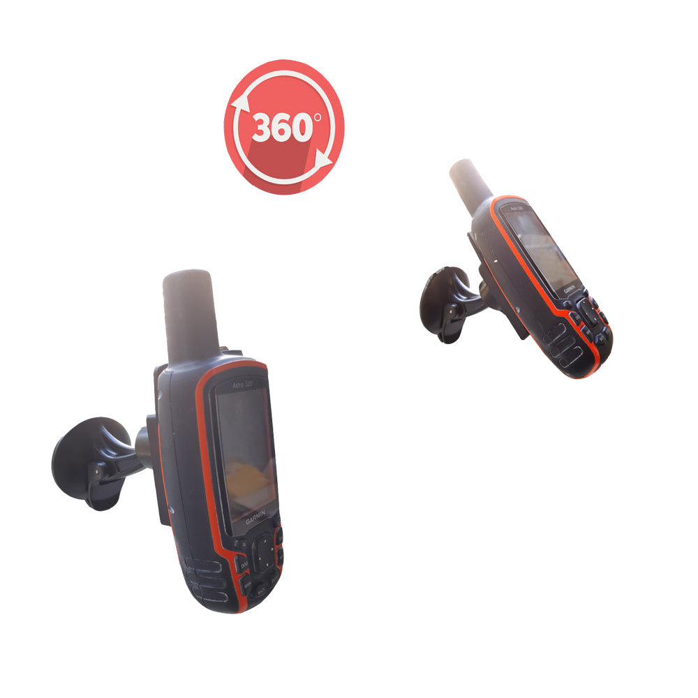 GPS hållare till Garmin Astro/Alpha med sugfäste, kulled