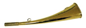 Jakthorn Mässing böjt 12 cm