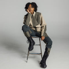 Saruk Wool Pile Mid Full Zip Women SAND / XS