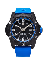 Carbon Composite Dive Series 1003B Svart Blå Med Blått Armband SVART BLÅ MED BLÅTT ARMBAND / 1 ST