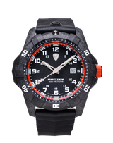 Carbon Composite Dive Series 1004 Svart Orange Med Svart Armband SVART ORANGE MED SVART ARMBAND / 1 ST