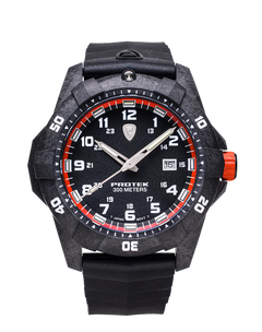 Carbon Composite Dive Series 1004 Svart Orange Med Svart Armband SVART ORANGE MED SVART ARMBAND / 1 ST