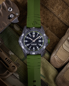 Carbon Composite Dive Series 1005G Svart Grön Med Grönt Armband SVART GRÖN MED GRÖNT ARMBAND / 1 ST