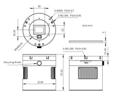 Monokromatisk Kamera ASI2600MM Duo - Sensor D=28,3 mm - med Guiding Sensor 1 ST