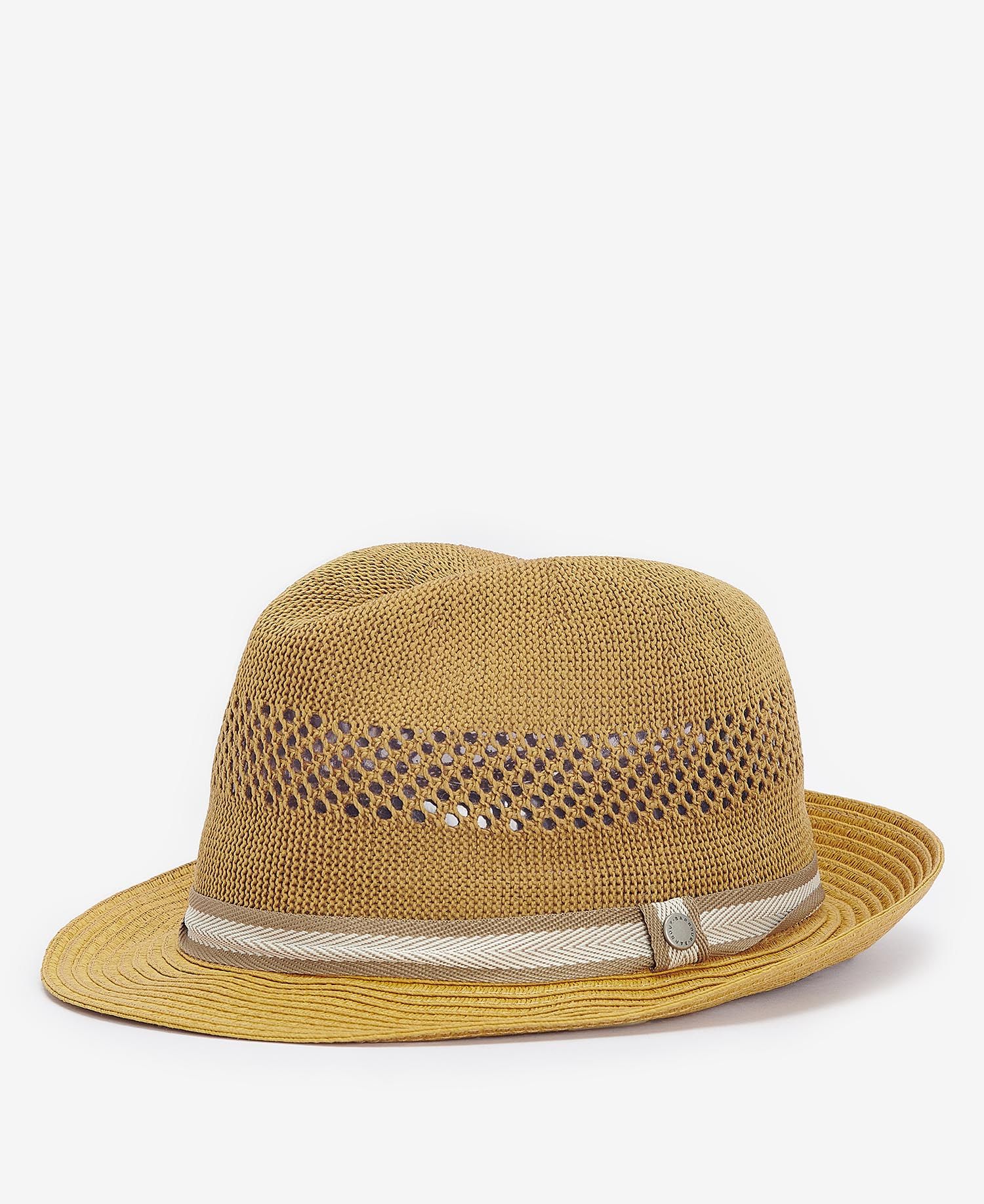 Craster Trilby Summer Hat Men DK TAN / S