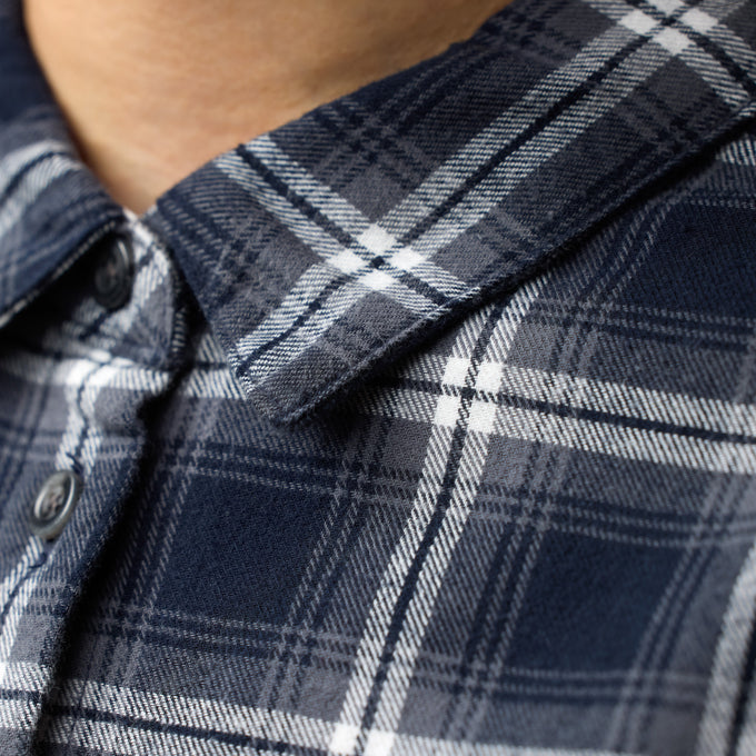Övik Flannel Shirt Women DARK NAVY-INDIGO BLUE / XS
