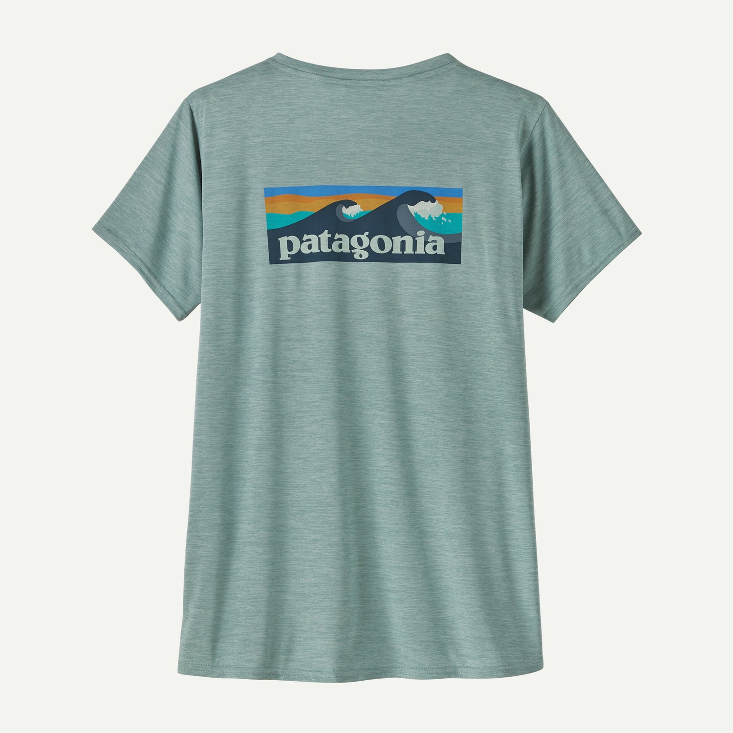 Women's Cap Cool Daily Graphic T-Shirt - Waters BOARDSHORT LOGO: THERMAL BLUE X-DYE / L