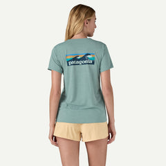 Women's Cap Cool Daily Graphic T-Shirt - Waters BOARDSHORT LOGO: THERMAL BLUE X-DYE / XS