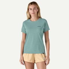 Women's Cap Cool Daily Graphic T-Shirt - Waters BOARDSHORT LOGO: THERMAL BLUE X-DYE / XS