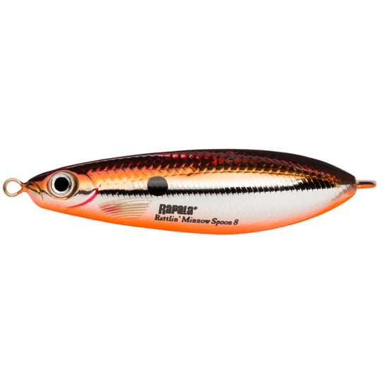Minnow Spoon Rattlin 8 cm, Vasskyddat bete