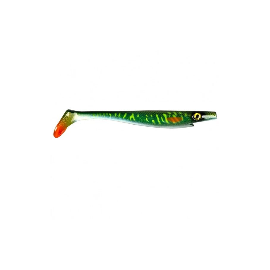 Pig Shad 23 cm 90 g GREEN MOTOROIL PIKE UV / 23 CM / 90 GRAM