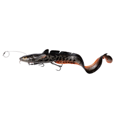 3D Line Thru Burbot 36 cm 216 Gram Gummibete BLACK SILVER / 36 CM / 210 GRAM