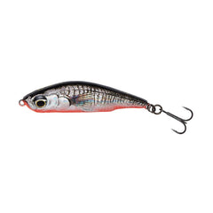 3D Sticklebait Pencil 7,5cm 17g Sinking Skeddrag BLACK RED / 7,5 CM & 17 G
