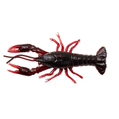 Ned Craw Floating 4 Stycken Gummibeten BLACK AND RED / 6,5 CM & 2,5 G