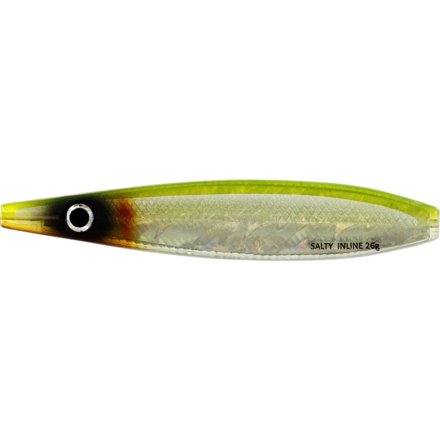 Salty Inline 18 g 8 cm Skeddrag YELLOW AYU / EN STL