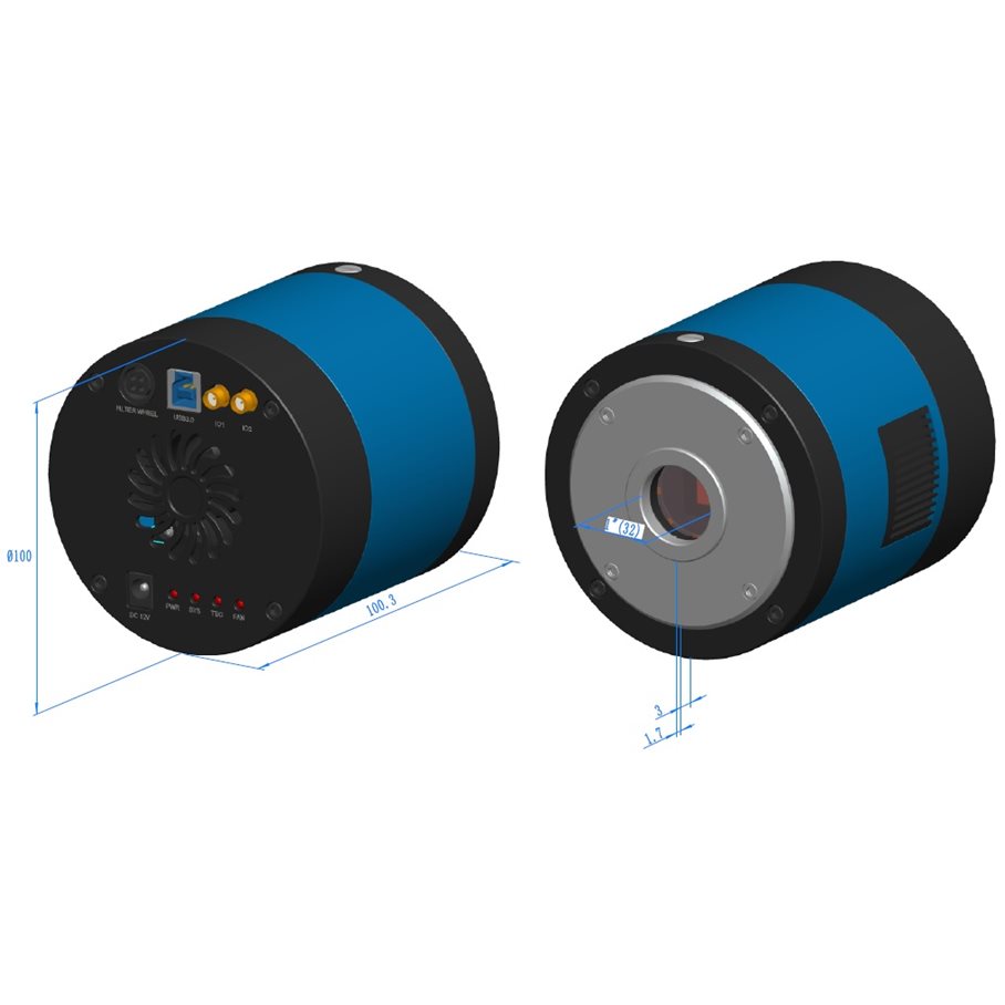 2,8 MP MG3 CMOS Kyld CCD Mikroskopkamera MONOKROM