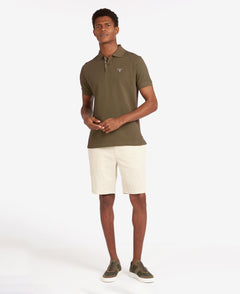 Tartan Pique Polo Men DARK OLIVE / M