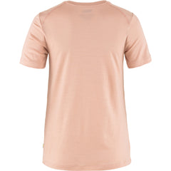 T-shirt Abisko Wool Fox Womens SS CHALK ROSE-PORT / L