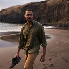 Övik Travel Shirt LS Men GREEN / S
