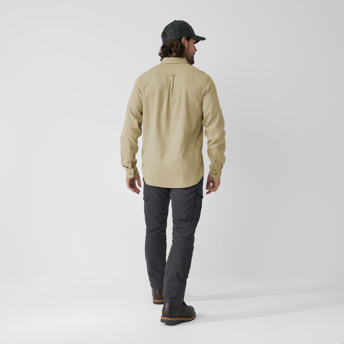 Övik Travel Shirt LS Men SAND STONE / S
