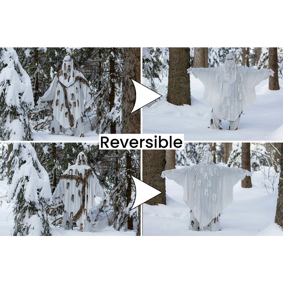 Snow-Hoodie Reversibel Camo VIT / EN STL