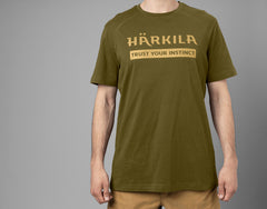 Logo t-shirt 2-pack ANTIQUE SAND/DARK OLIVE / XL