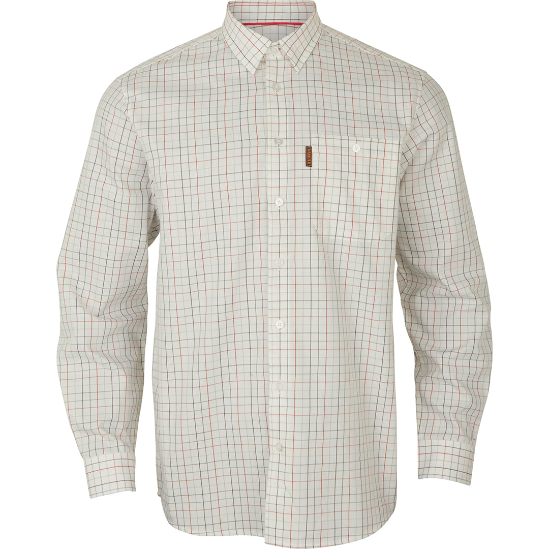 Allerston L/S skjorta BLOODSTONE RED/WHITE / M