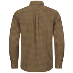 Men's Stretch Shirt Serge OLIVE/GREY CHECKED / M