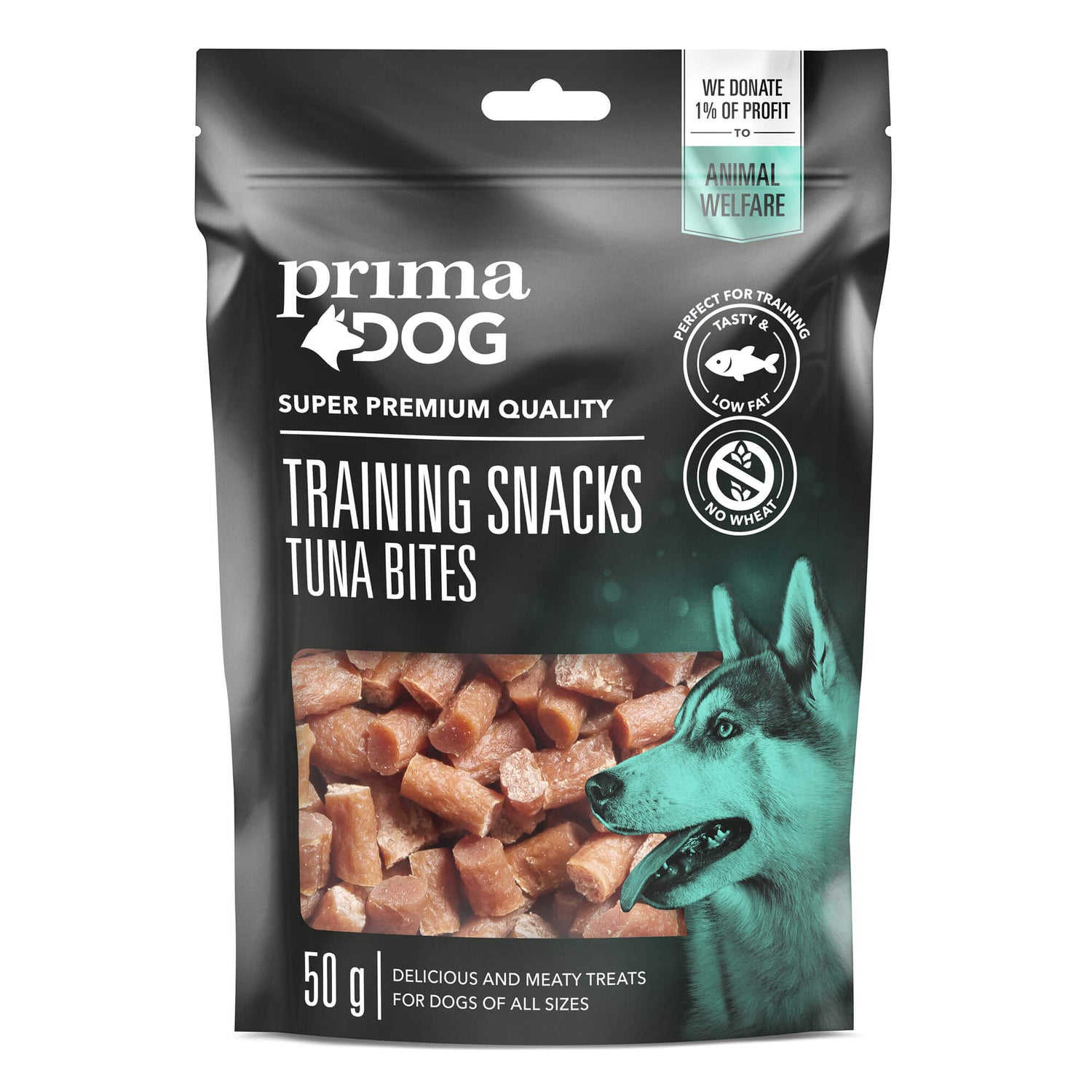 Training Snacks 50gr 4 olika smaker SORT TONFISK & MÄNGD 50 G
