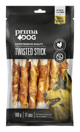 Tuggpinne- Kyckling, Lax, Anka eller Viltkött 100gr-400gr SORT KYCKLING & LÄNGD 13 CM & ANTAL 11 ST & MÄNGD