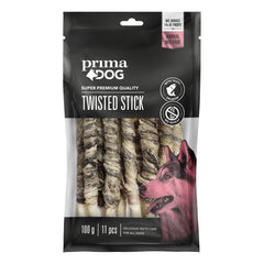 Tuggpinne- Kyckling, Lax, Anka eller Viltkött 100gr-400gr SORT LAX & LÄNGD 13 CM & ANTAL 11 ST & MÄNGD 100 G