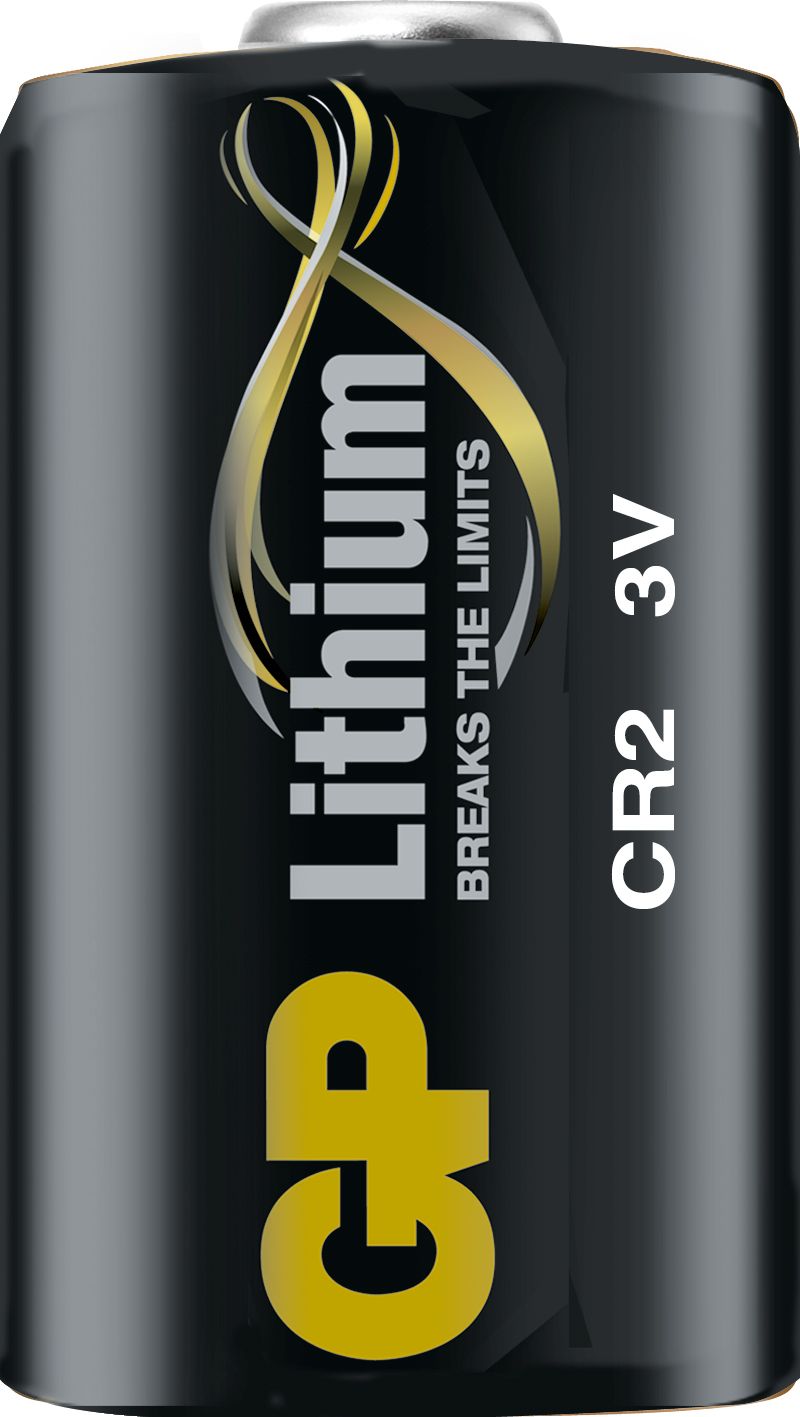 Pro Lithiumbatteri, CR2 (1CR2/DLCR2), 1-pack SVART / EN STL