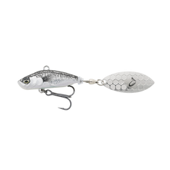 3D Stickleback Tail Spin BLACK SILVER / 7 CM