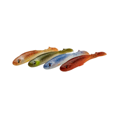 Slender Scoop Shad 4-pack CLEAR WATER MIX / 13 CM