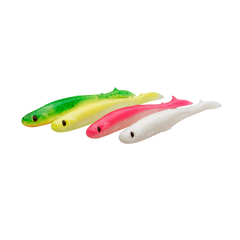 Slender Scoop Shad 4-pack CLEAR WATER MIX / 11 CM
