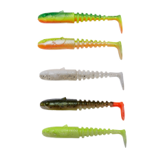 Gobster Shad Mix 5-pack DARK WATER MIX / 7,5 CM