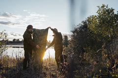 Taxus kamouflagemönstrad regnponcho INVIS GREEN / ONE SIZE